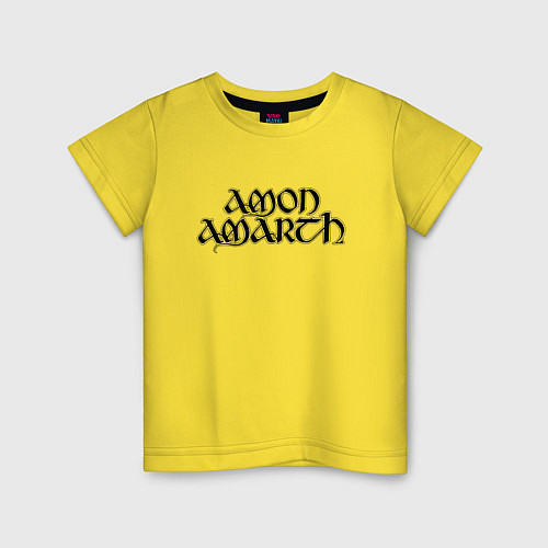 Детская футболка Amon Amarth / Желтый – фото 1