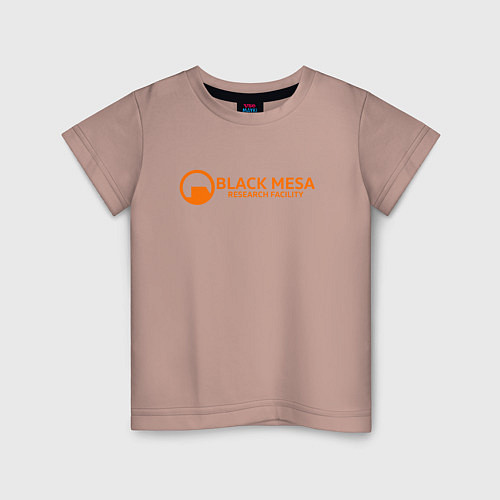 Детская футболка Black Mesa: Research Facility / Пыльно-розовый – фото 1