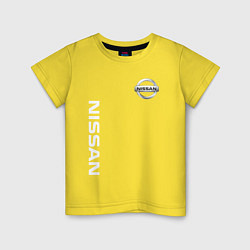Футболка хлопковая детская NISSAN, цвет: желтый