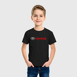 Футболка хлопковая детская TOYOTA, цвет: черный — фото 2