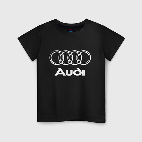 Детская футболка AUDI / Черный – фото 1