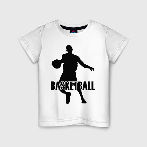 Детская футболка Basketball Player / Белый – фото 1