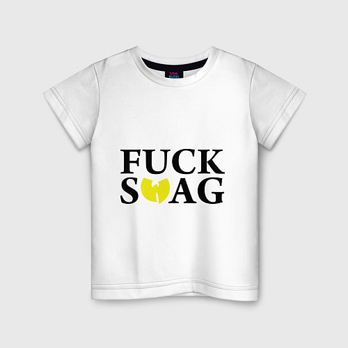 Детская футболка Fuck Wu-Tang SWAG / Белый – фото 1