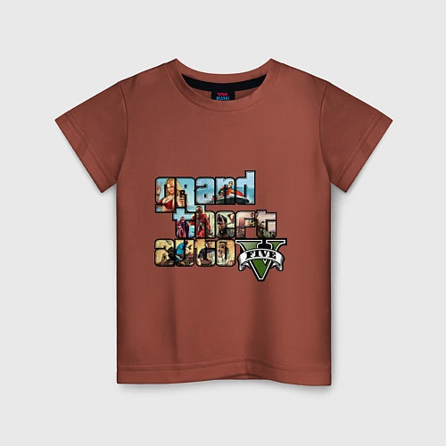 Детская футболка GTA 5 Stories / Кирпичный – фото 1