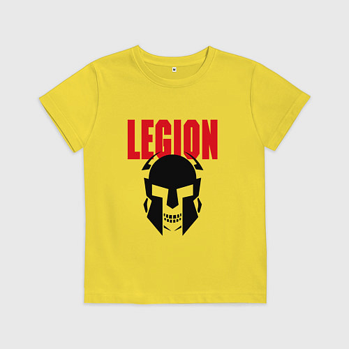 Детская футболка Легендарный римский воин / Желтый – фото 1