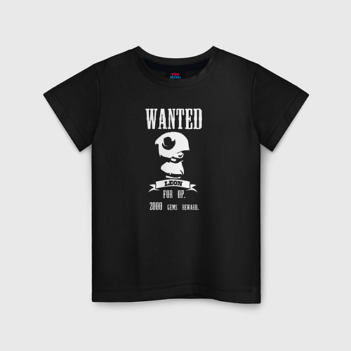 Детская футболка Leon Wanted / Черный – фото 1