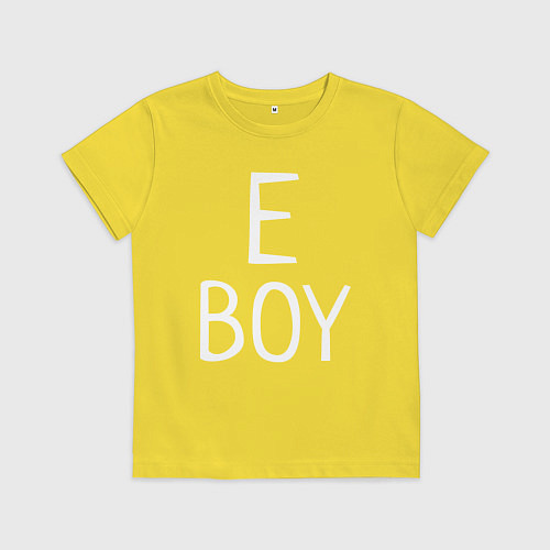 Детская футболка E BOY / Желтый – фото 1