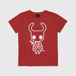 Футболка хлопковая детская Hollow Knight: Minimalism, цвет: красный