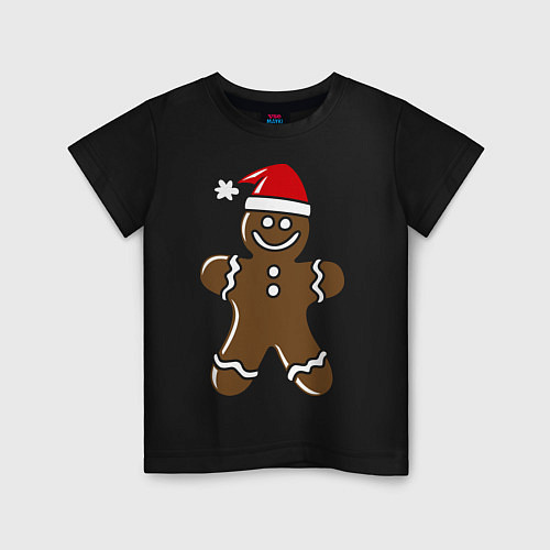 Детская футболка Печенька / Черный – фото 1