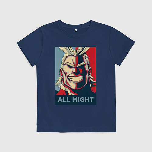 Детская футболка Моя геройская академия / Тёмно-синий – фото 1