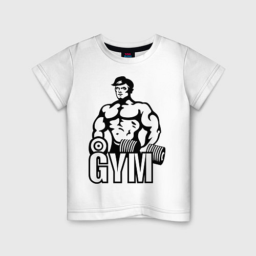 Детская футболка Gym Men's / Белый – фото 1