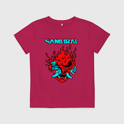 Футболка хлопковая детская SAMURAI KEANU REEVES, цвет: маджента
