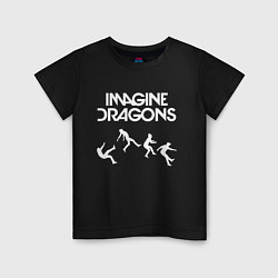 Футболка хлопковая детская IMAGINE DRAGONS, цвет: черный