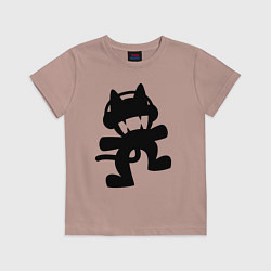 Футболка хлопковая детская MONSTERCAT, цвет: пыльно-розовый
