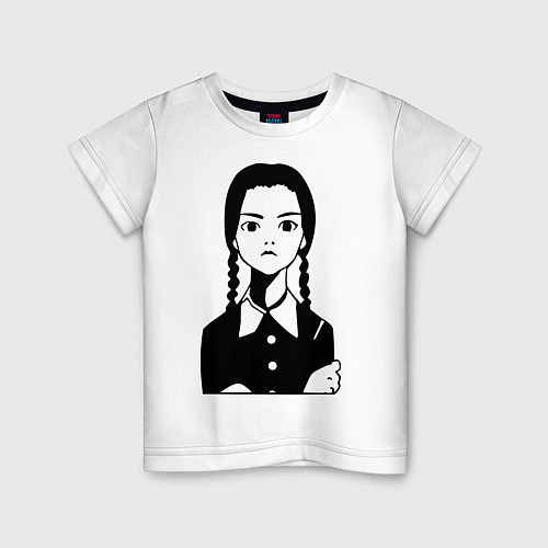 Детская футболка Wednesday Addams / Белый – фото 1