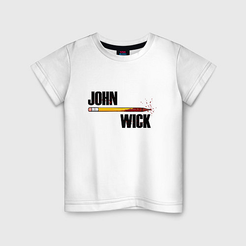 Детская футболка John Wick / Белый – фото 1