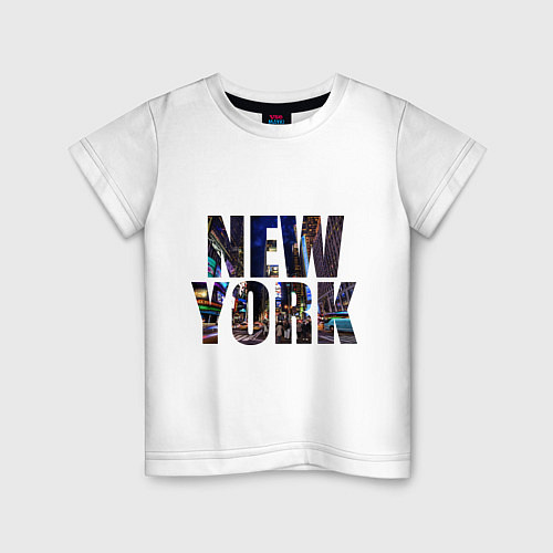 Детская футболка New York Streets / Белый – фото 1