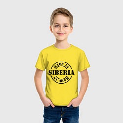 Футболка хлопковая детская Made in Siberia, цвет: желтый — фото 2