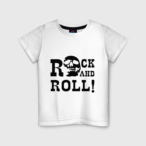 Детская футболка Rock and roll / Белый – фото 1