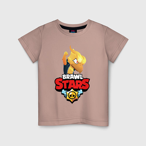 Детская футболка BRAWL STARS CROW PHOENIX / Пыльно-розовый – фото 1