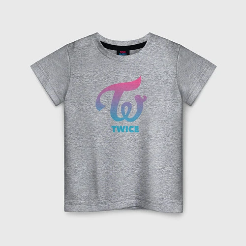 Детская футболка Twice / Меланж – фото 1