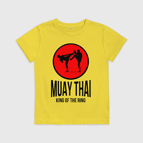 Детская футболка Muay thai fighters / Желтый – фото 1