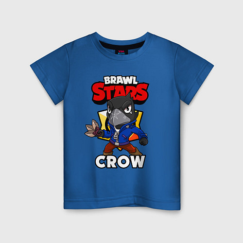 Детская футболка BRAWL STARS CROW / Синий – фото 1