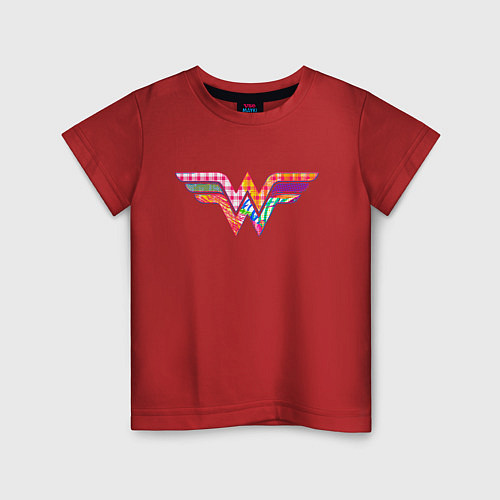 Детская футболка Wonder Woman logo / Красный – фото 1