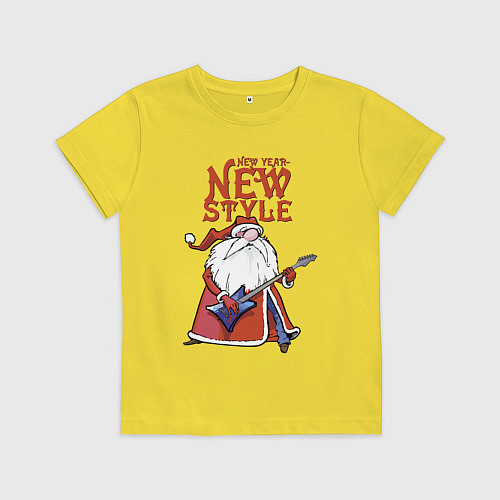 Детская футболка New Year - new style! / Желтый – фото 1
