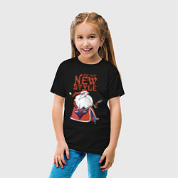 Футболка хлопковая детская New Year - new style!, цвет: черный — фото 2