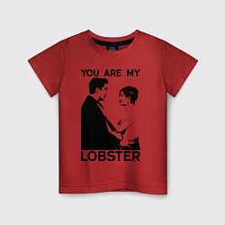 Футболка хлопковая детская You are My Lobster, цвет: красный