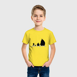 Футболка хлопковая детская Totoro Beatles, цвет: желтый — фото 2