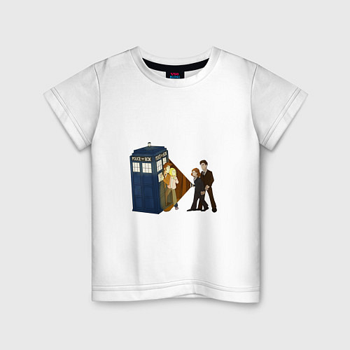 Детская футболка Доктор Кто - The X-Files / Белый – фото 1