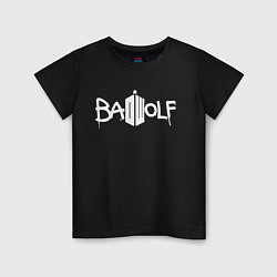 Футболка хлопковая детская BAD WOLF, цвет: черный