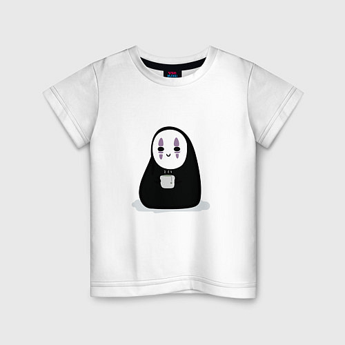 Детская футболка Безликий и чаек / Белый – фото 1