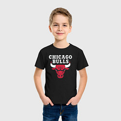 Футболка хлопковая детская CHICAGO BULLS, цвет: черный — фото 2