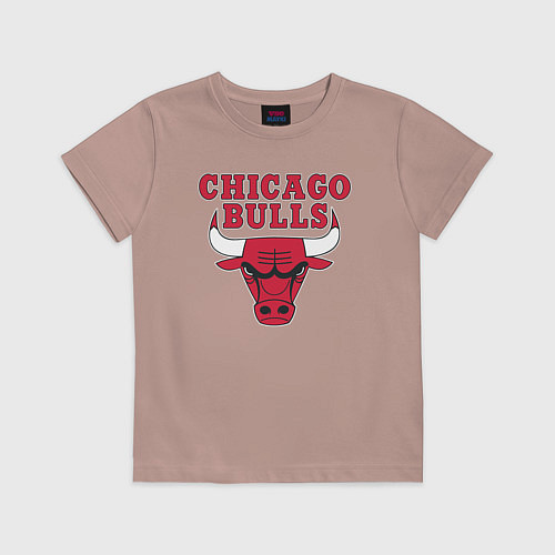 Детская футболка CHICAGO BULLS / Пыльно-розовый – фото 1