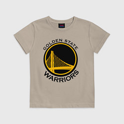 Футболка хлопковая детская GOLDEN STATE WARRIORS, цвет: миндальный