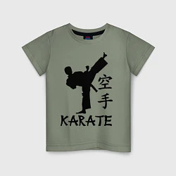 Футболка хлопковая детская Karate craftsmanship, цвет: авокадо