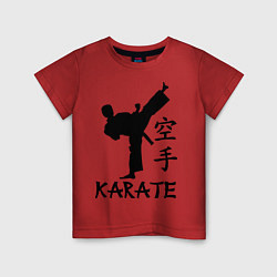 Футболка хлопковая детская Karate craftsmanship, цвет: красный