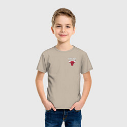 Футболка хлопковая детская CHICAGO BULLS, цвет: миндальный — фото 2