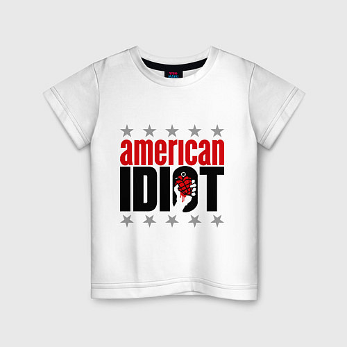 Детская футболка American idiot / Белый – фото 1