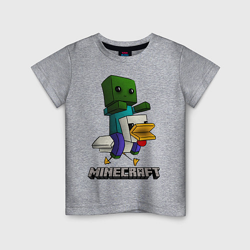 Детская футболка MINECRAFT / Меланж – фото 1