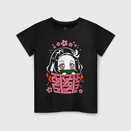 Детская футболка Nezuko Kamado / Черный – фото 1