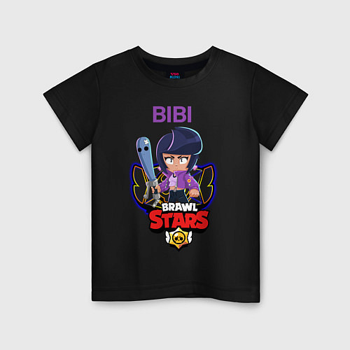 Детская футболка BRAWL STARS BIBI / Черный – фото 1