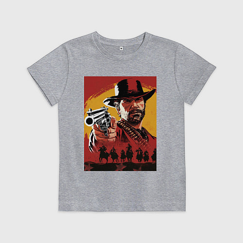 Детская футболка Red dead redemption 2 / Меланж – фото 1