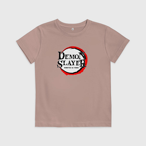 Детская футболка KIMETSU NO YAIBA / Пыльно-розовый – фото 1