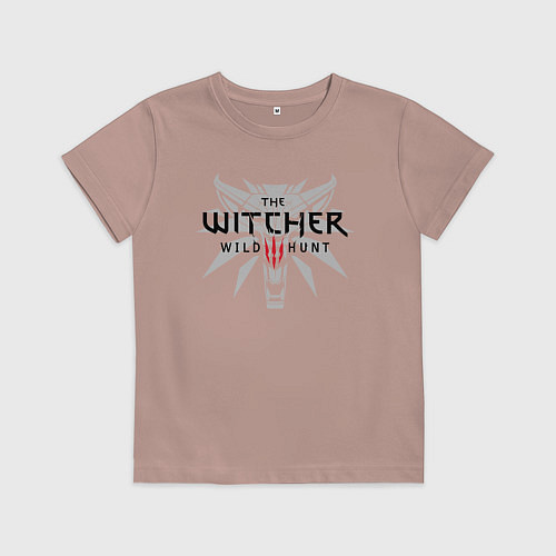 Детская футболка ВЕДЬМАК / Пыльно-розовый – фото 1