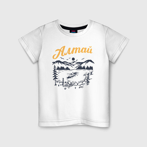 Детская футболка Алтай / Белый – фото 1