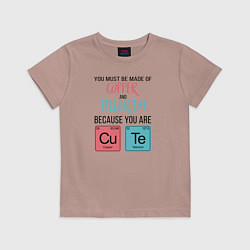 Футболка хлопковая детская Copper and Tellurium, цвет: пыльно-розовый